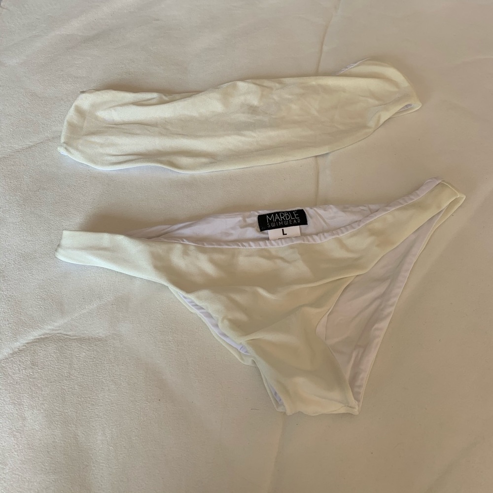 White bikini set